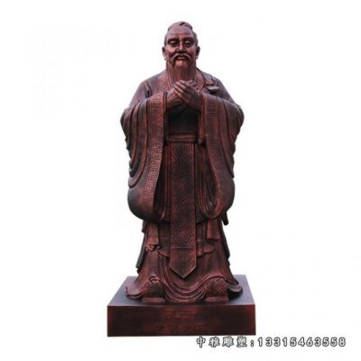校园铜雕孔子
