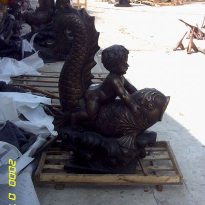 铜雕动物鱼雕塑