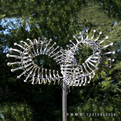 不锈钢风车景观雕塑
