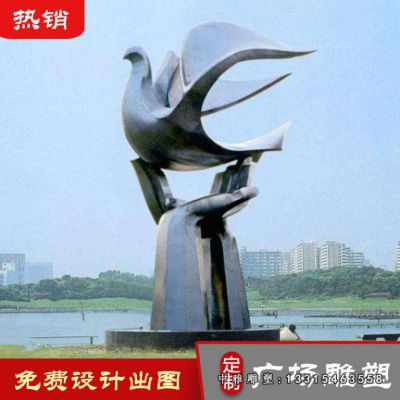 不锈钢广场鸽子雕塑