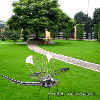 蜻蜓不锈钢动物雕塑