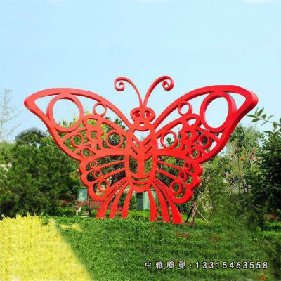 不锈钢广场蝴蝶雕塑