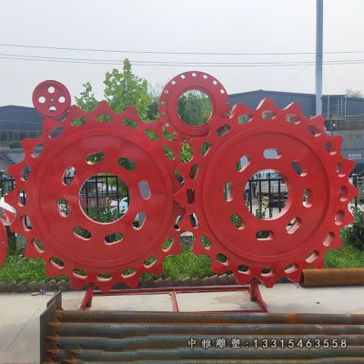 不锈钢城市齿轮雕塑