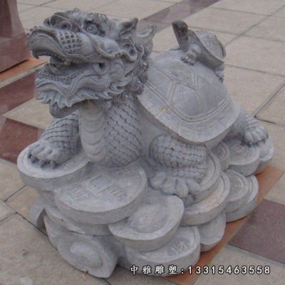 石雕小型龙龟