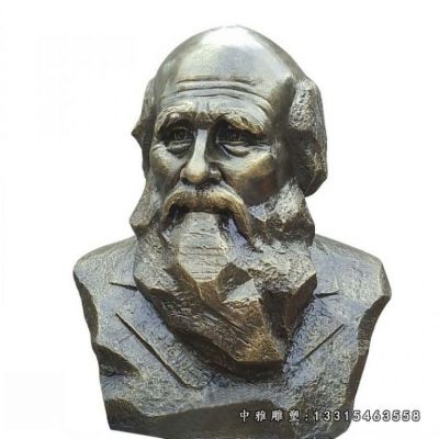名人铜雕达尔文雕塑
