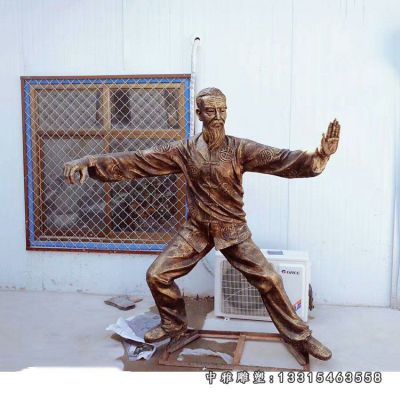 打太极拳人物铜雕