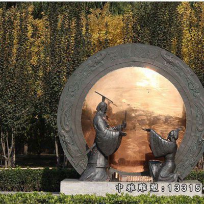 典故铜雕负荆请罪