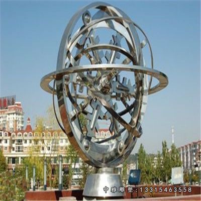 抽象齿轮不锈钢雕塑