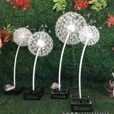 公园不锈钢蒲公英雕塑
