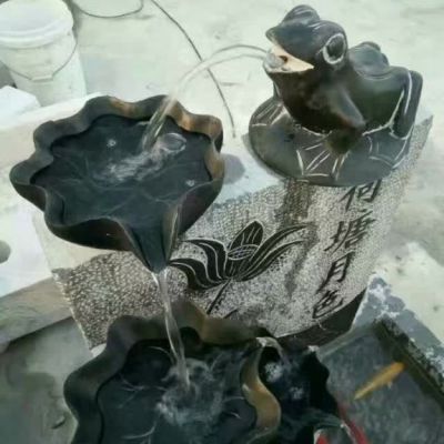 仿古石雕流水池雕塑