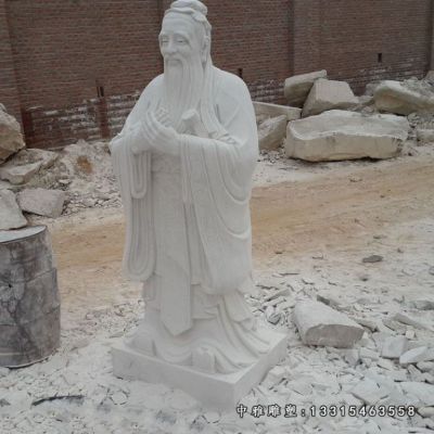 古代人物石雕孔子