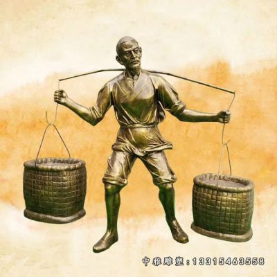 铜雕商业街民俗人物