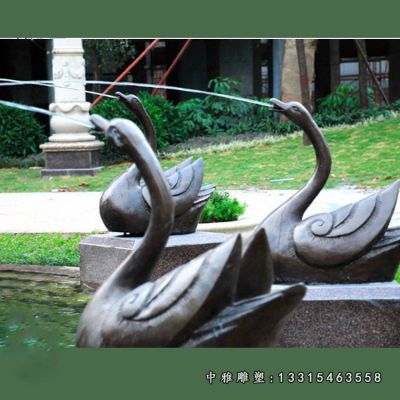 铜雕喷泉景观雕塑