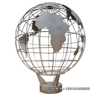 镂空地球仪不锈钢雕塑