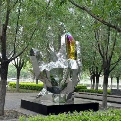 不锈钢手掌雕塑