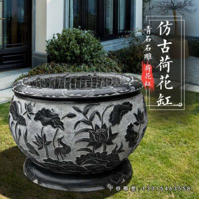 石雕仿古花盆