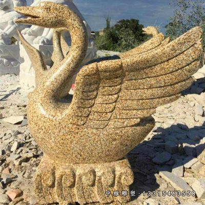 动物天鹅石雕雕塑