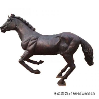广场铜雕奔马