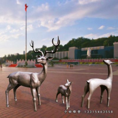 铜雕抽象小鹿