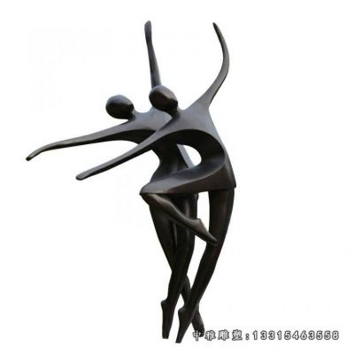 铜雕抽象跳舞人物雕塑