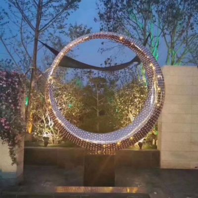 不锈钢灯饰景观雕塑