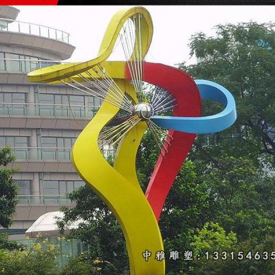 广场风车不锈钢雕塑