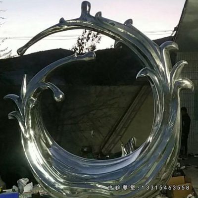 海浪景观不锈钢雕塑