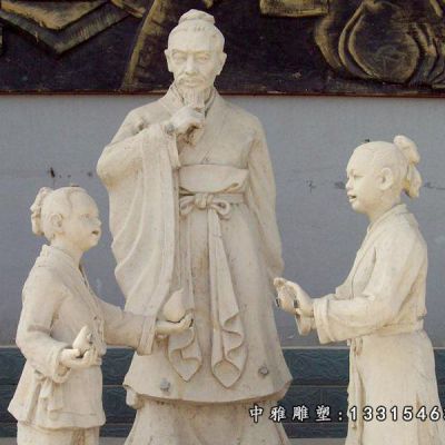 典故石雕孔融让梨