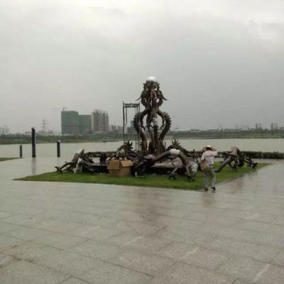 铜雕动物龙雕塑