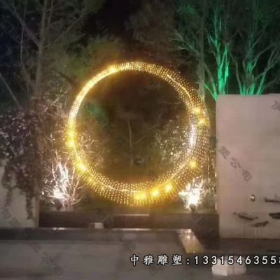 不锈钢广场灯饰雕塑