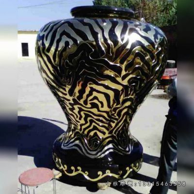 不锈钢公园花瓶景观