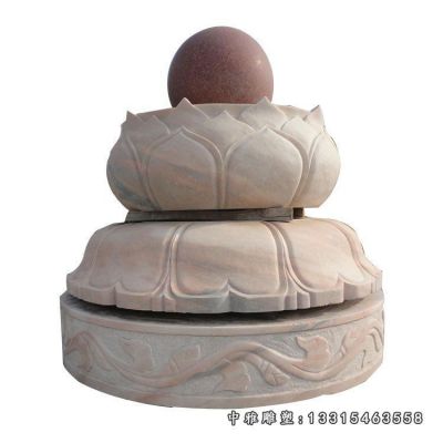 石雕招财风水球