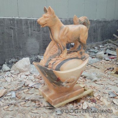 石雕动物狗雕塑