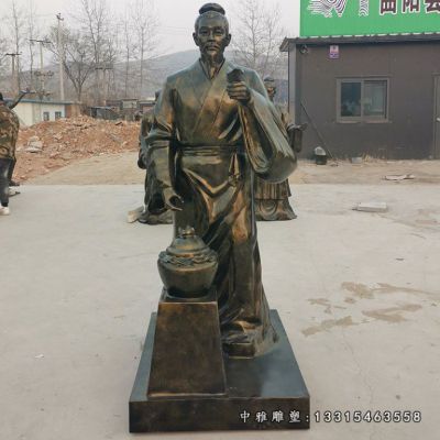 铜雕名人杜康