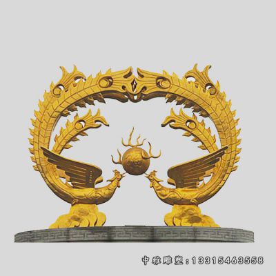 凤凰铜雕动物摆件