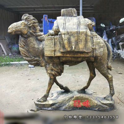 沙漠铜雕骆驼动物