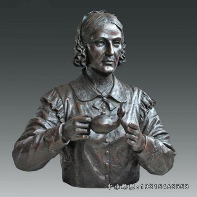 广场铜雕南丁格尔