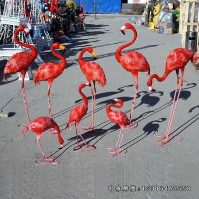 不锈钢仿真火烈鸟