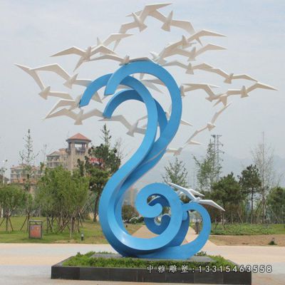 动物鸽子不锈钢雕塑  