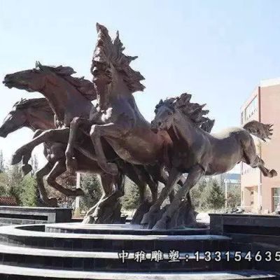 广场铜雕马摆件