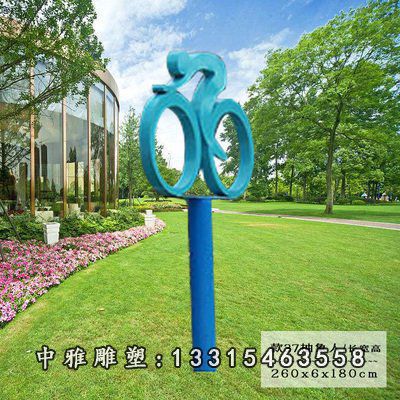 不锈钢抽象骑行人物