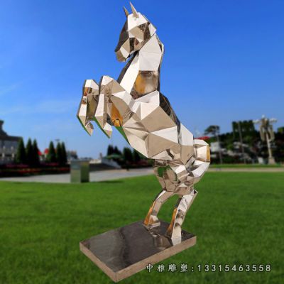 不锈钢抽象马雕塑