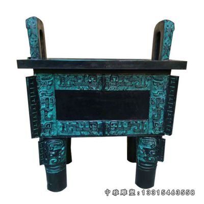 铜雕四足鼎雕塑