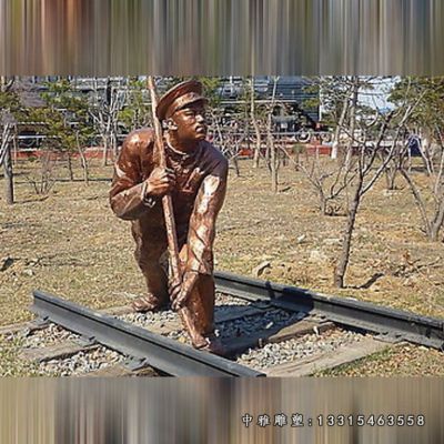 名人铜雕詹天佑