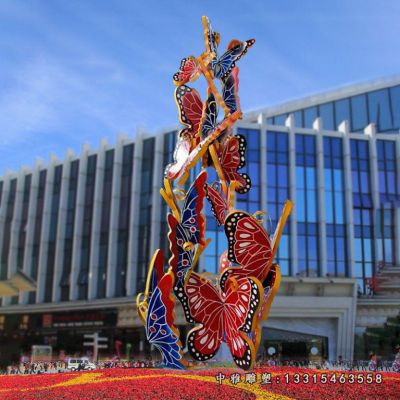 蝴蝶公园不锈钢雕塑