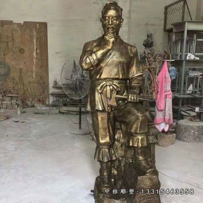 铜雕木匠鲁班雕塑