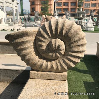 爬行石雕蜗牛雕塑