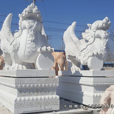 神兽独角兽石雕雕塑