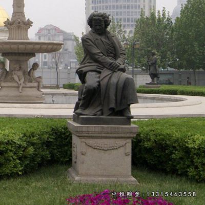 铜雕广场贝多芬