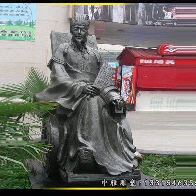 铜雕历史人物诸葛亮